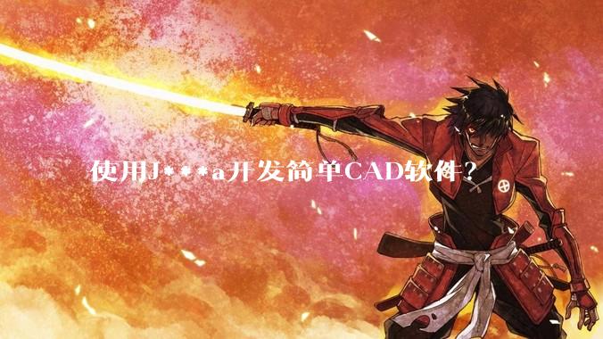 使用J***a开发简单CAD软件？